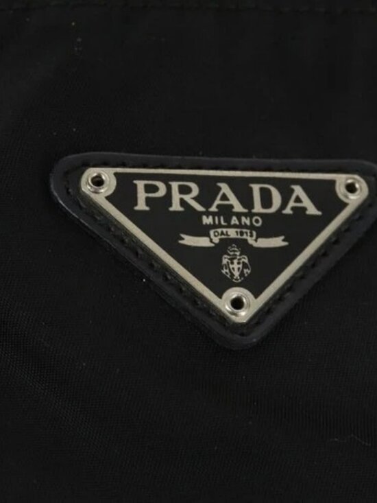 PRADA Backpack Nylon Black Silver Auth bs33169 main image 9